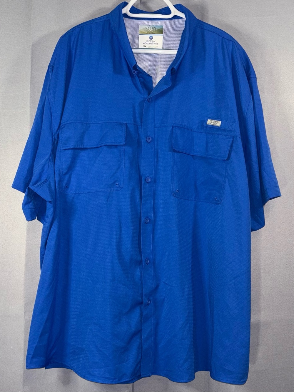 NWT Ocean Coast Ocean Advantage 3X Big & Tall Fishing Shirt